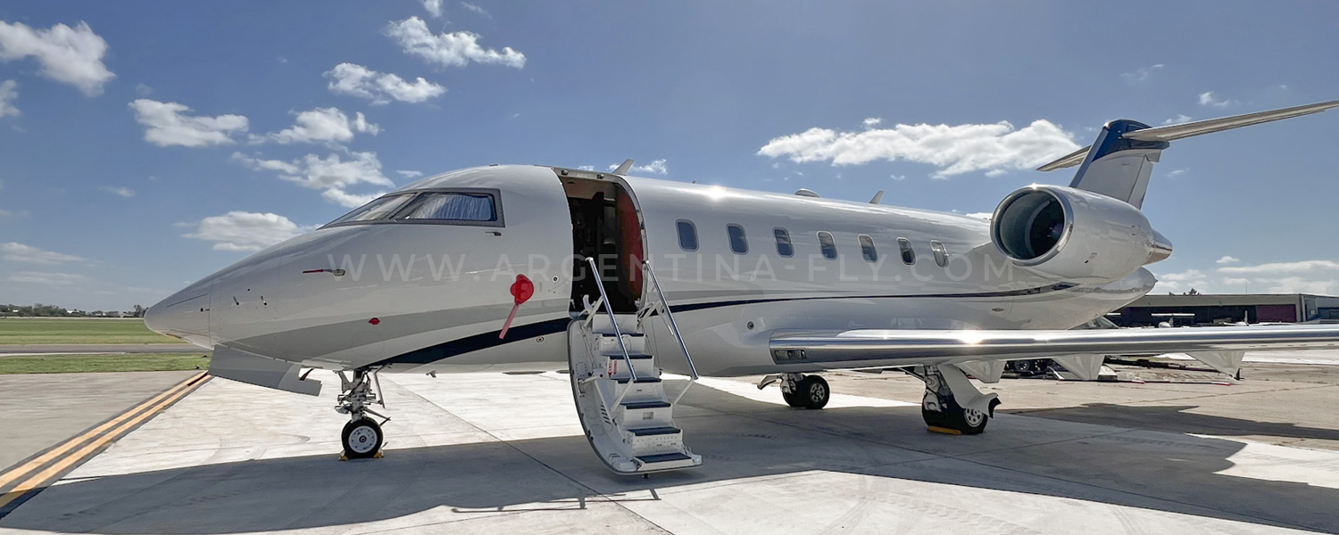 Challenger 605 jet de largo alcance intercontinental