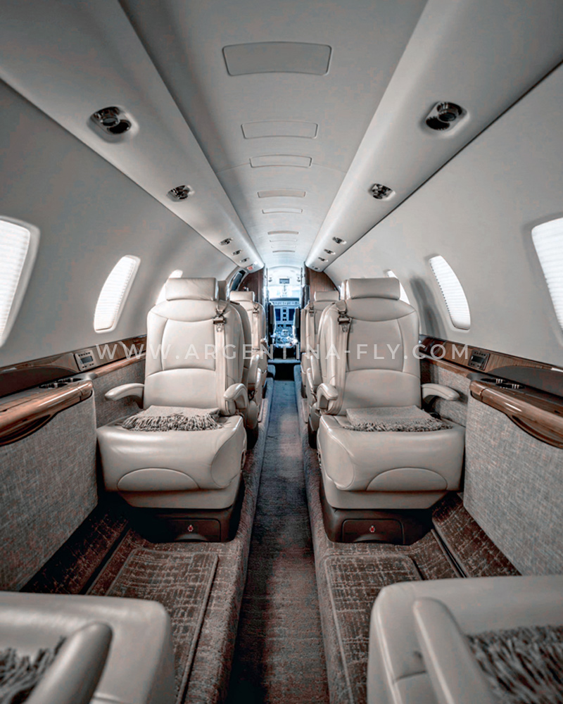 Asientos Citation Sovereign � confort en vuelos privados