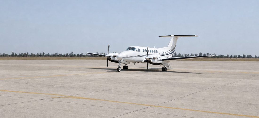 King Air 200 on the apron